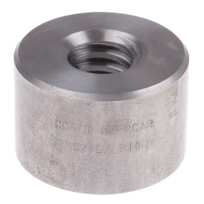 RS PRO Cylindrical Nut For Lead Screw, For Shaft Dia. 20mm