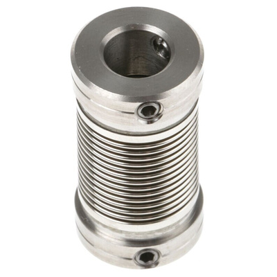 Huco Bellows Coupling, 12mm Outside Diameter, 6mm Bore, 23mm Length Coupler