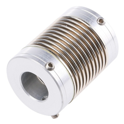 Huco Bellows Coupling, 25mm Outside Diameter, 12mm Bore, 33mm Length Coupler