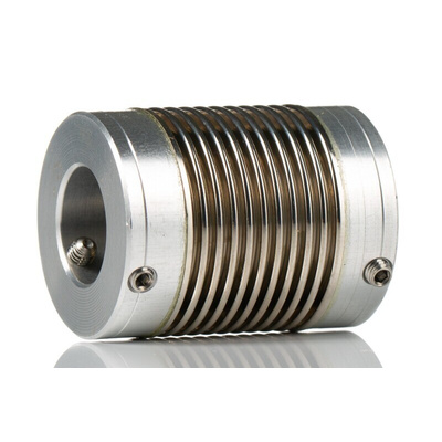 Huco Bellows Coupling, 25mm Outside Diameter, 12mm Bore, 33mm Length Coupler