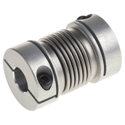 Huco Bellows Coupling, 16mm Outside Diameter, 6mm Bore, 23mm Length Coupler