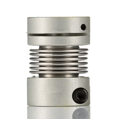 Huco Bellows Coupling, 16mm Outside Diameter, 5mm Bore, 23mm Length Coupler