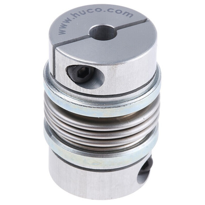 Huco Bellows Coupling, 26mm Outside Diameter, 6mm Bore, 37.5mm Length Coupler
