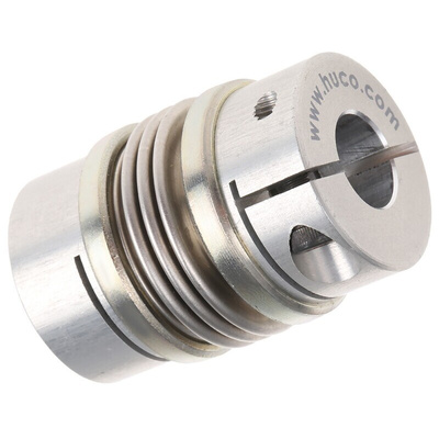 Huco Bellows Coupling, 26mm Outside Diameter, 10mm Bore, 37.5mm Length Coupler