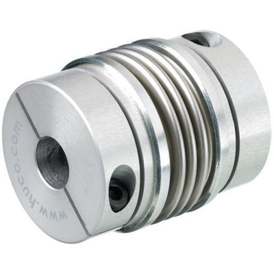 Huco Bellows Coupling, 41mm Outside Diameter, 12mm Bore, 49.7mm Length Coupler