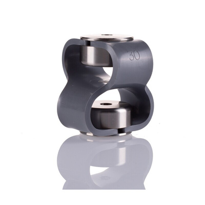 Huco Double Loop Elastomer, 6mm Bore, 56mm Length Coupler
