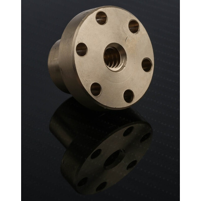RS PRO Flanged Round Nut For Lead Screw, For Shaft Dia. 12mm