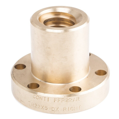 RS PRO Flanged Round Nut For Lead Screw, For Shaft Dia. 22mm