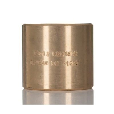 RS PRO Cylindrical Nut For Lead Screw, For Shaft Dia. 18mm