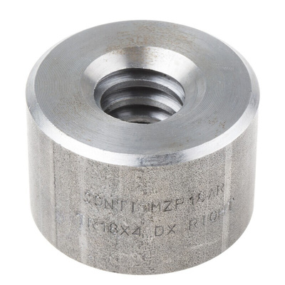 RS PRO Cylindrical Nut For Lead Screw, For Shaft Dia. 18mm