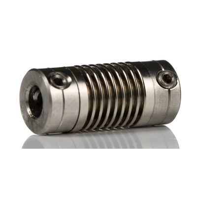Huco Bellows Coupling, 6.4mm Outside Diameter, 3mm Bore, 14mm Length Coupler