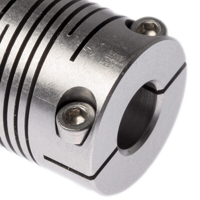 Huco Beam Coupling, 19mm Outside Diameter, 8mm Bore, 22.9mm Length Coupler