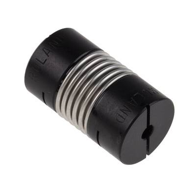 Ruland Bellows Coupling, 15mm Outside Diameter, 3mm Bore, 27.2mm Length Coupler