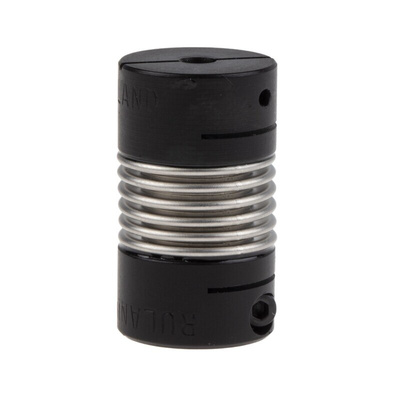 Ruland Bellows Coupling, 15mm Outside Diameter, 3mm Bore, 27.2mm Length Coupler