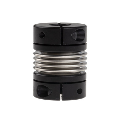 Ruland Bellows Coupling, 25mm Outside Diameter, 10mm Bore, 33.3mm Length Coupler