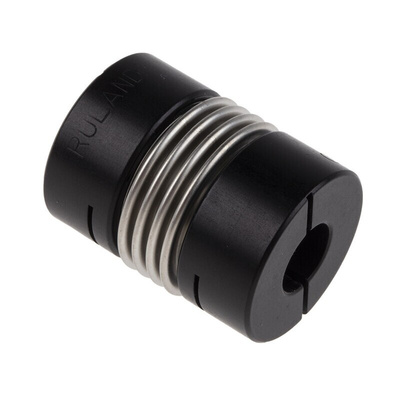 Ruland Bellows Coupling, 25mm Outside Diameter, 10mm Bore, 33.3mm Length Coupler