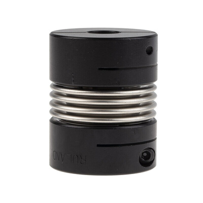 Ruland Bellows Coupling, 33mm Outside Diameter, 10mm Bore, 42.9mm Length Coupler