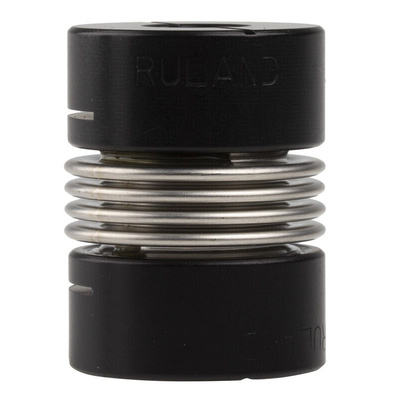 Ruland Bellows Coupling, 25mm Outside Diameter, 12mm Bore, 33.3mm Length Coupler