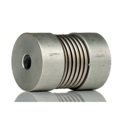 Huco Bellows Coupling, 16mm Outside Diameter, 4mm Bore, 21mm Length Coupler