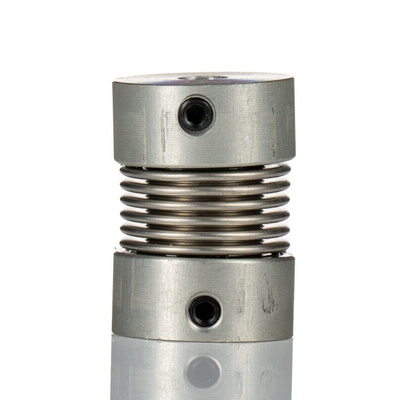 Huco Bellows Coupling, 16mm Outside Diameter, 4mm Bore, 21mm Length Coupler