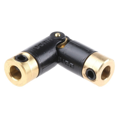 Huco Universal Joint 103.06.1616, Single, Plain, Bore 1/8 x 1/8in, 27.2mm Length