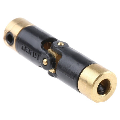 Huco Universal Joint 103.06.1616, Single, Plain, Bore 1/8 x 1/8in, 27.2mm Length