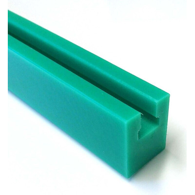 RS PRO Green GL1X profile 08B Chain Guide 2m x 24mm x 30mm