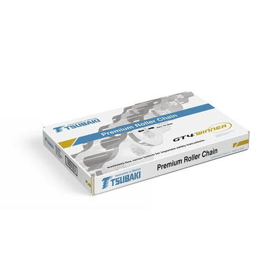 Tsubaki 08B-1 Simplex Roller Chain, 5m, BS GT4 Winner, ISO 606 (DIN 8187)