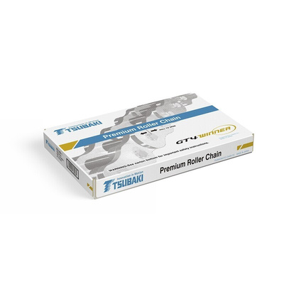 Tsubaki 08B-2 Duplex Roller Chain, 5m, BS GT4 Winner, ISO 606 (DIN 8187)