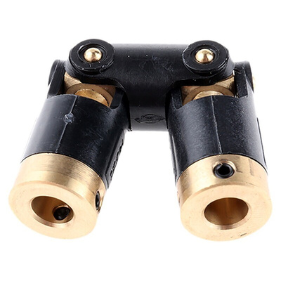 Huco Universal Joint 111.13.2222, Double, Plain, Bore 6 x 6mm, 62.1mm Length