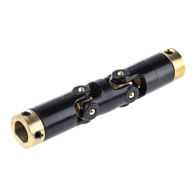 Huco Universal Joint 111.16.3232, Double, Plain, Bore 10 x 10mm, 89.8mm Length