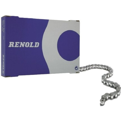 Renold 10B-1 Simplex Roller Chain, 7.6m, Renold (Blue Box)