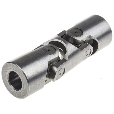 RS PRO Universal Joint, Double, Plain, Bore 12mm, 86mm Length