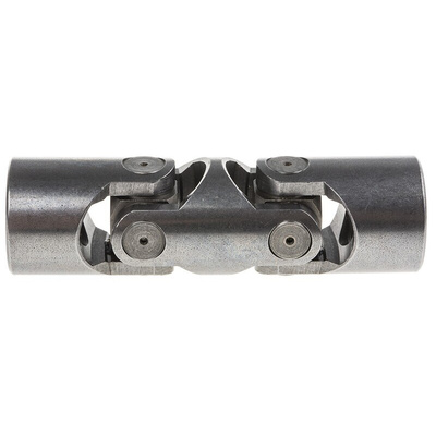 RS PRO Universal Joint, Double, Plain, Bore 12mm, 86mm Length