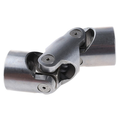RS PRO Universal Joint, Double, Plain, Bore 20mm, 128mm Length