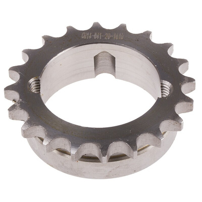 RS PRO 20 Tooth Taper Bush Sprocket 08B-1 Chain Type