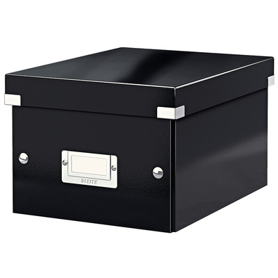 Leitz Black 1 Compartment A5 Archive Box, H160mm x W220mm x D282mm