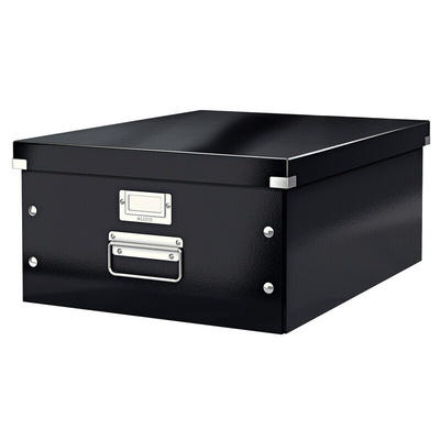 Leitz Black 1 Compartment A3 Archive Box, H200mm x W369mm x D482mm