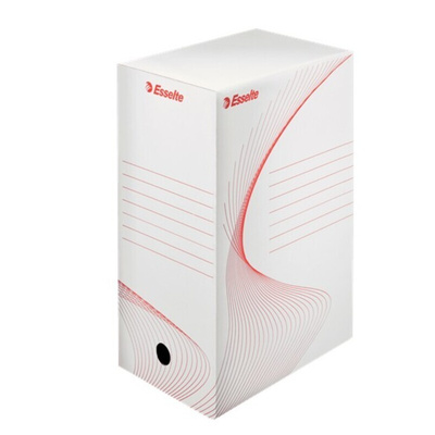 Esselte White 10 Compartment A4, Foolscap Archive Box, H352mm x W100mm x D250mm