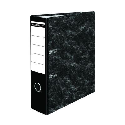 PASTOREG Black, Grey A4 Lever Arch Clip File, Ring Binder