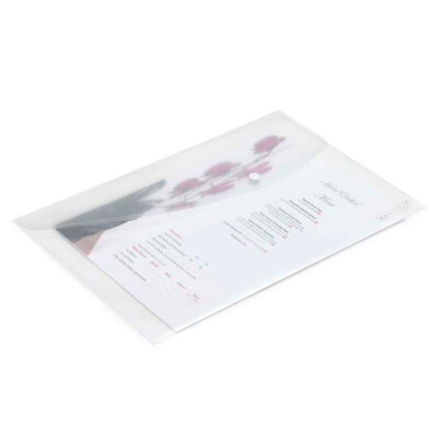 Rapesco Clear Foolscap Punched Pocket