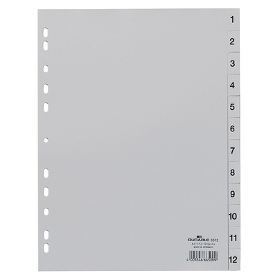 Durable Grey A4 File Divider