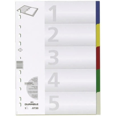 Durable Assorted A4 File Divider