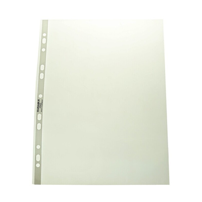 Durable Transparent A4 Punched Pocket