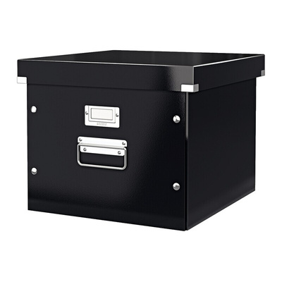 Leitz Black 1 Compartment A4 Archive Box, H282mm x W357mm x D367mm