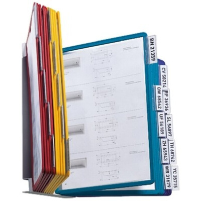 Durable Blue, Green, Red, Yellow A4 Presentation Folder