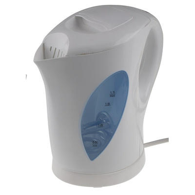 RS PRO 1.7L 1200W Kettle, White
