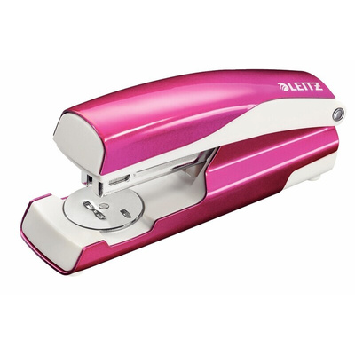 Leitz NeXXt Series WOW Half Strip Stapler, 30 Sheet Capacity, 24/6 mm, 26/6 mm, Leitz Power Performance P3 Staple Size