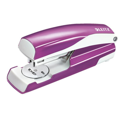 Leitz NeXXt Series WOW Half Strip Stapler, 30 Sheet Capacity, 24/6 mm, 26/6 mm, Leitz Power Performance P3 Staple Size