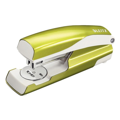 Leitz NeXXt Series WOW Half Strip Stapler, 30 Sheet Capacity, 24/6 mm, 26/6 mm, Leitz Power Performance P3 Staple Size